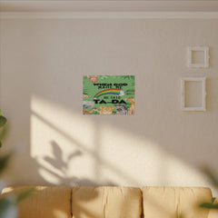 When God Made Me He Said Ta-Da rainbow safari animals Canvas