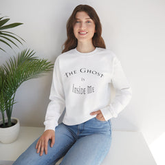 Heavy Blend Crewneck Sweatshirt "The Ghost is Inside Me" w