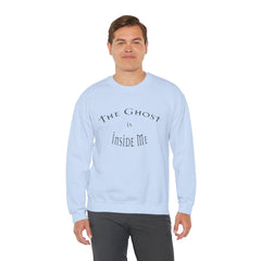 Heavy Blend Crewneck Sweatshirt "The Ghost is Inside Me" w