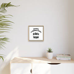 Everyone Battles Be Kind Framed Canvas Wall Art Inspirational Christian Decor