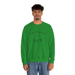 Heavy Blend Crewneck Sweatshirt "The Ghost is Inside Me" w