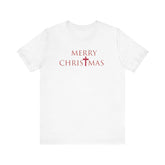 Bella & Canvas Jersey Short Sleeve Tee "Merry Christmas" Font 2