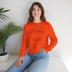Heavy Blend Crewneck Sweatshirt "The Ghost is Inside Me" w