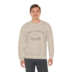 Heavy Blend Crewneck Sweatshirt "The Ghost is Inside Me" w