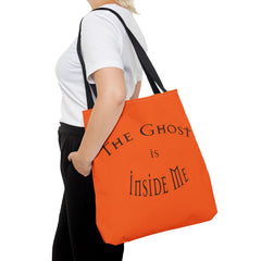 Christian Halloween Tote Bag, The Ghost is Inside Me, Halloween Satire, Halloween Tote, Halloween Christian Bag