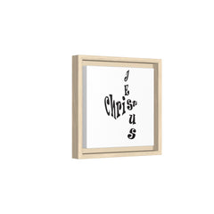 Square Framed Premium Gallery Wrap Canvas "Jesus Christ Acrostic"