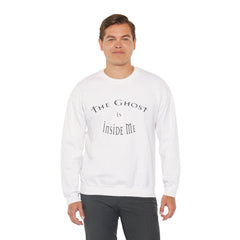 Heavy Blend Crewneck Sweatshirt "The Ghost is Inside Me" w