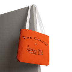 Christian Halloween Tote Bag, The Ghost is Inside Me, Halloween Satire, Halloween Tote, Halloween Christian Bag