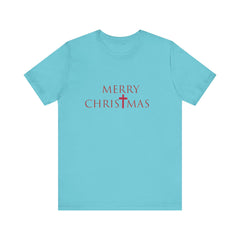 Bella & Canvas Jersey Short Sleeve Tee "Merry Christmas" Font 2