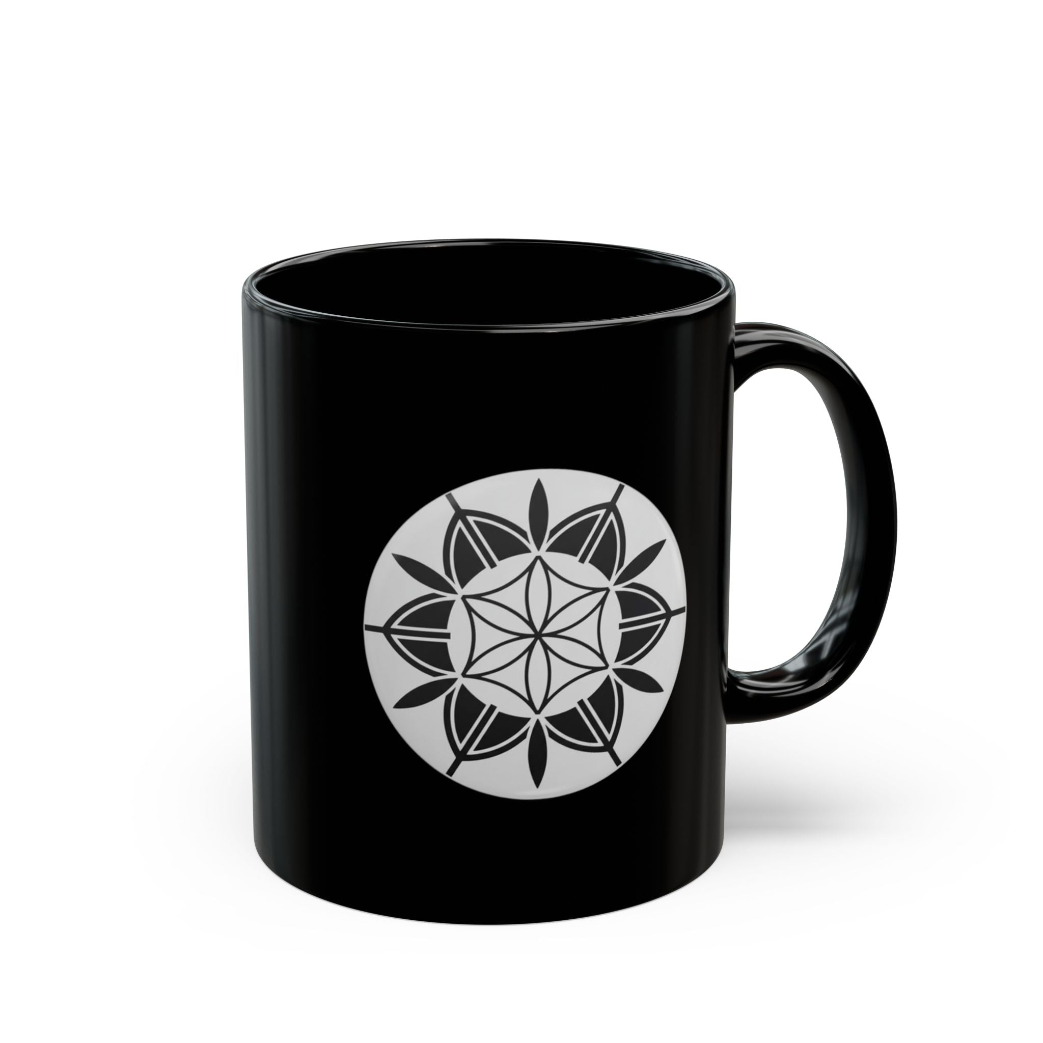 Mandala Black Mug