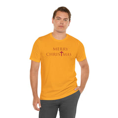 Bella & Canvas Jersey Short Sleeve Tee "Merry Christmas" Font 2