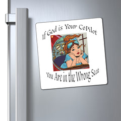 Inspirational Magnets, Faith-Based Home Accent, Funny Kitchen Decor, Gift for Pilots, , Unique Housewarming Gift