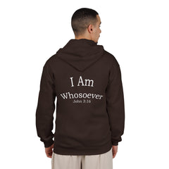 Christian Zip Hoodie — "I Am Whosoever" John 3:16 Full-Zip Sweatshirt