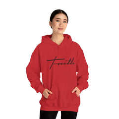 Heavy Blend Hooded Sweatshirt "Faith Cross"