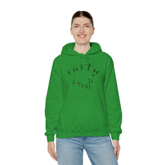 Heavy Blend Hooded Sweatshirt "Faith, Hope, Love"