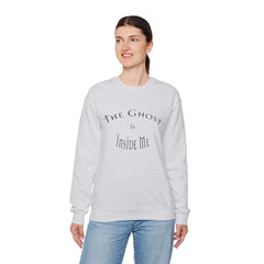 Heavy Blend Crewneck Sweatshirt "The Ghost is Inside Me" w