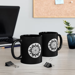 Mandala Black Mug