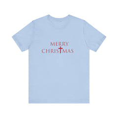 Bella & Canvas Jersey Short Sleeve Tee "Merry Christmas" Font 2