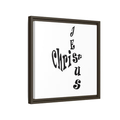 Square Framed Premium Gallery Wrap Canvas "Jesus Christ Acrostic"