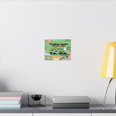 When God Made Me He Said Ta-Da rainbow safari animals Canvas