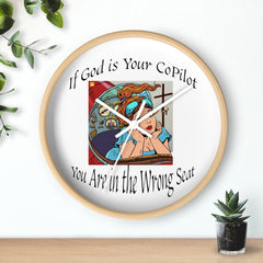 Inspirational Wall Clock, Motivational Home Decor, Office Wall Art, Unique Gift for Him, Her, Positive Quote Clock, copilot