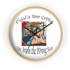 Inspirational Wall Clock, Motivational Home Decor, Office Wall Art, Unique Gift for Him, Her, Positive Quote Clock, copilot