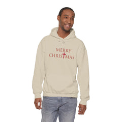 Heavy Blend Hooded Sweatshirt "Merry Christmas" font 2