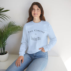 Heavy Blend Crewneck Sweatshirt "The Ghost is Inside Me" w