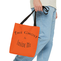 Christian Halloween Tote Bag, The Ghost is Inside Me, Halloween Satire, Halloween Tote, Halloween Christian Bag