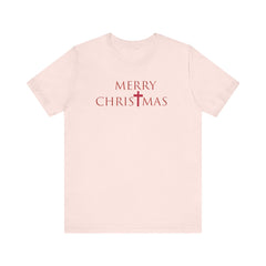 Bella & Canvas Jersey Short Sleeve Tee "Merry Christmas" Font 2
