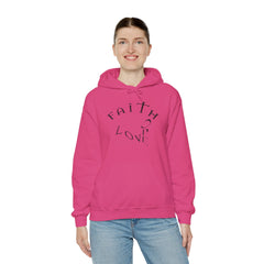 Heavy Blend Hooded Sweatshirt "Faith, Hope, Love"