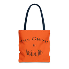 Christian Halloween Tote Bag, The Ghost is Inside Me, Halloween Satire, Halloween Tote, Halloween Christian Bag