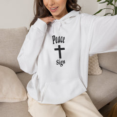 Heavy Blend Hooded Sweatshirt "Peace Sign"