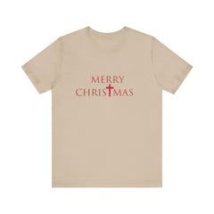 Bella & Canvas Jersey Short Sleeve Tee "Merry Christmas" Font 2