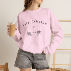 Heavy Blend Crewneck Sweatshirt "The Ghost is Inside Me" w