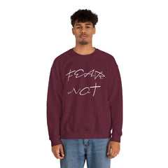 "Fear Not" Inspirational Christian Sweatshirt - Comfy Faith-Based Crewneck