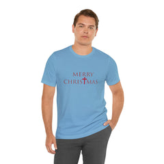 Bella & Canvas Jersey Short Sleeve Tee "Merry Christmas" Font 2