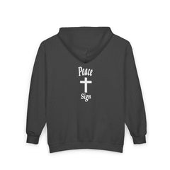 Heavy Blend Full Zip Hoodie Sweatshirt "Peace Sign"