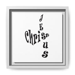 Square Framed Premium Gallery Wrap Canvas "Jesus Christ Acrostic"