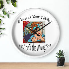 Inspirational Wall Clock, Motivational Home Decor, Office Wall Art, Unique Gift for Him, Her, Positive Quote Clock, copilot