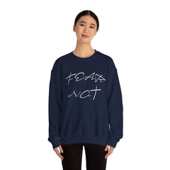 "Fear Not" Inspirational Christian Sweatshirt - Comfy Faith-Based Crewneck