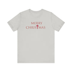 Bella & Canvas Jersey Short Sleeve Tee "Merry Christmas" Font 2
