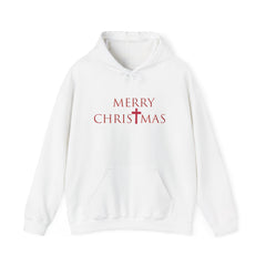 Heavy Blend Hooded Sweatshirt "Merry Christmas" font 2