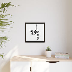 Square Framed Premium Gallery Wrap Canvas "Jesus Christ Acrostic"