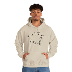 Heavy Blend Hooded Sweatshirt "Faith, Hope, Love"