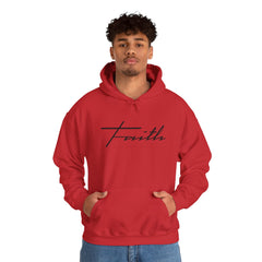 Heavy Blend Hooded Sweatshirt "Faith Cross"