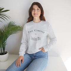 Heavy Blend Crewneck Sweatshirt "The Ghost is Inside Me" w