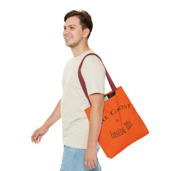 Christian Halloween Tote Bag, The Ghost is Inside Me, Halloween Satire, Halloween Tote, Halloween Christian Bag