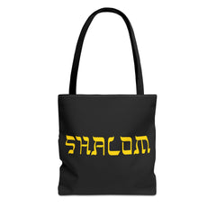 Shalom Tote Bag | Hebrew Font