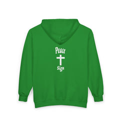 Heavy Blend Full Zip Hoodie Sweatshirt "Peace Sign"